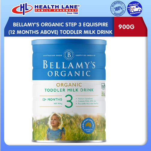 BELLAMY'S ORGANIC STEP 3 EQUISPIRE (12 MONTHS ABOVE) TODDLER MILK DRINK 900G